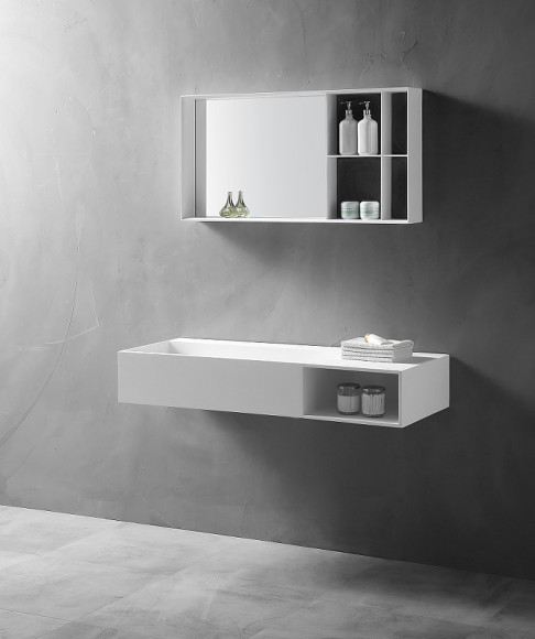 Раковина Abber Stein 120 R AS2640-1.2 R Белая матовая Раковина Abber Stein 120 R AS2640-1.2 R Белая матовая