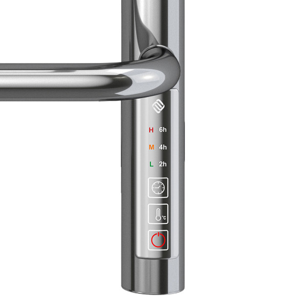 Электрический полотенцесушитель Terminus Полка П8 400х850 4670078531445 с полкой Хром