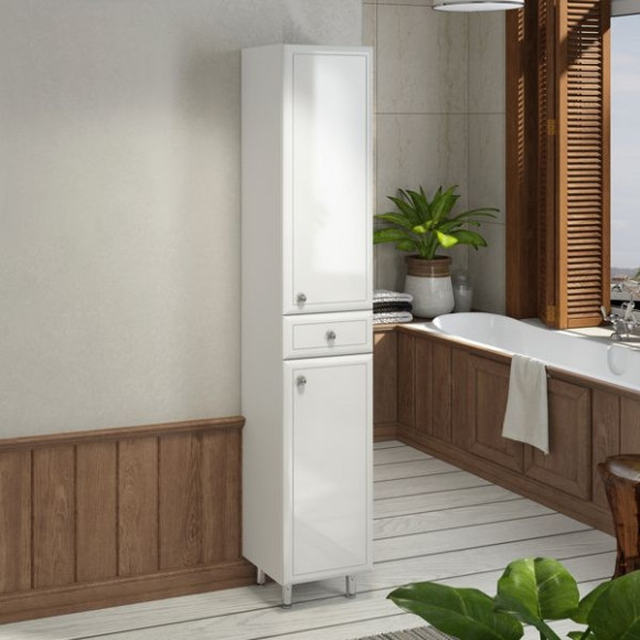 Шкаф пенал Comforty Сочи 35 00004136987 Белый глянец Шкаф пенал Comforty Сочи 35 00004136987 Белый глянец