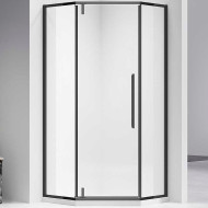 Душевой уголок Vincea Slim-N 90x90 VSP-4SN900CLB профиль Черный стекло прозрачное Душевой уголок Vincea Slim-N 90x90 VSP-4SN900CLB профиль Черный стекло прозрачное