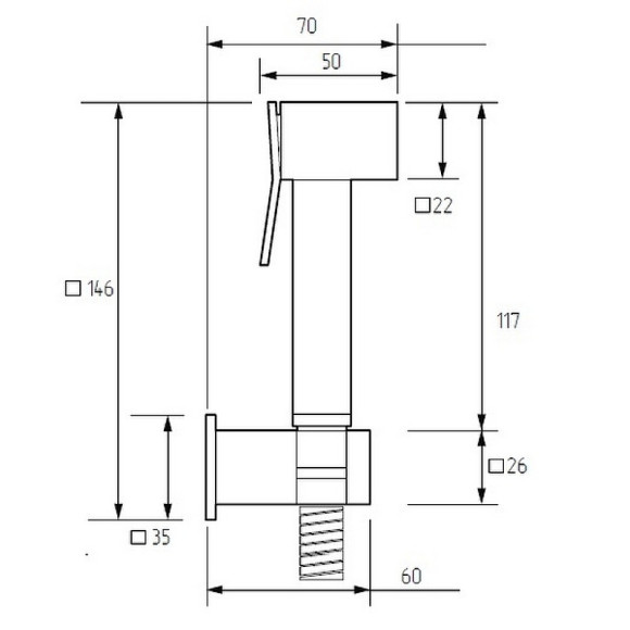Гигиенический душ Migliore Quadra 30904 Хром Гигиенический душ Migliore Quadra 30904 Хром