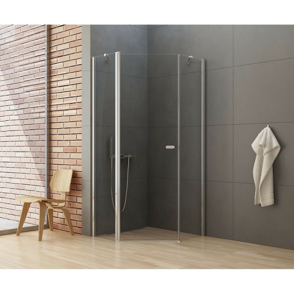 Душевой уголок New Trendy New Soleo Chrome 90х90 K-0607 профиль Хром стекло прозрачное Душевой уголок New Trendy New Soleo Chrome 90х90 K-0607 профиль Хром стекло прозрачное