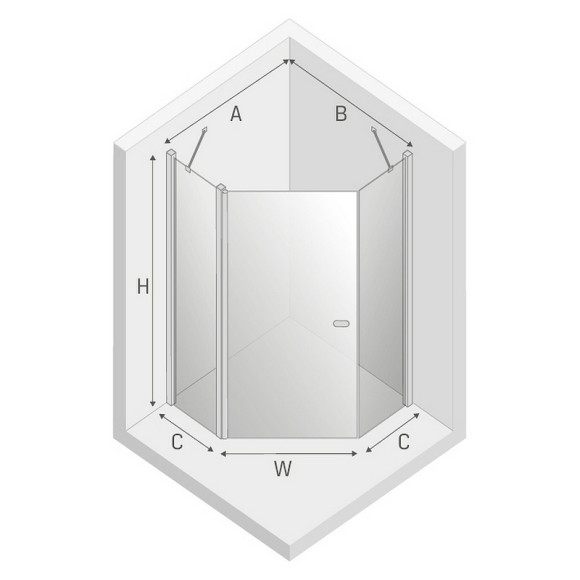 Душевой уголок New Trendy New Soleo Chrome 90х90 K-0607 профиль Хром стекло прозрачное Душевой уголок New Trendy New Soleo Chrome 90х90 K-0607 профиль Хром стекло прозрачное