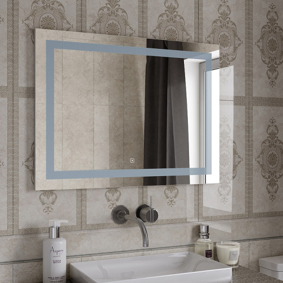 Зеркало Континент Rimini 1000х700 ЗЛП1404 с подсветкой с сенсорным выключателем Зеркало Континент Rimini 1000х700 ЗЛП1404 с подсветкой с сенсорным выключателем