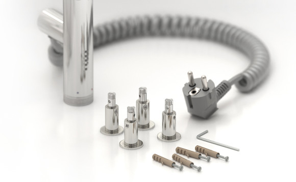 Электрический полотенцесушитель Сунержа Богема 3.0 1200x600 L 00-5806-1260 с полкой Хром