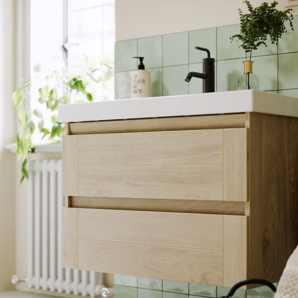 Тумба под раковину Aqwella Astrid 80 AST0108DD подвесная Дуб Давос Тумба под раковину Aqwella Astrid 80 AST0108DD подвесная Дуб Давос