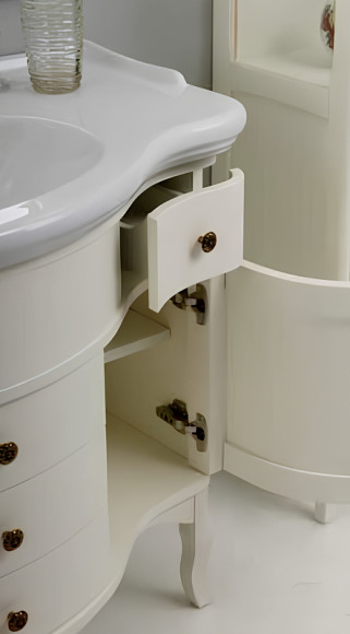 Тумба под раковину Cezares Rubino 105 RUBINO.BA.BLO Bianco laccato opaco