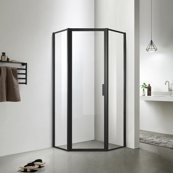 Душевой уголок Azario Richmond 100х100 L AZ-NAG3231 1000 Black профиль Черный стекло прозрачное Душевой уголок Azario Richmond 100х100 L AZ-NAG3231 1000 Black профиль Черный стекло прозрачное