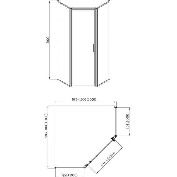 Душевой уголок Azario Richmond 100х100 L AZ-NAG3231 1000 Black профиль Черный стекло прозрачное Душевой уголок Azario Richmond 100х100 L AZ-NAG3231 1000 Black профиль Черный стекло прозрачное