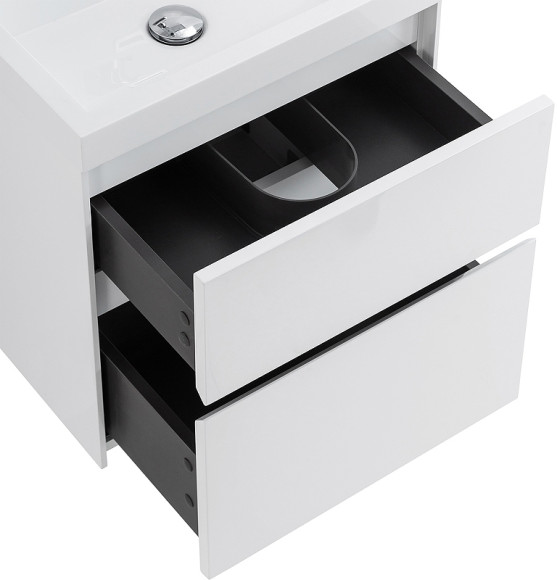 Тумба под раковину BelBagno Pietra Mini 50 PIETRA MINI-500AS-2C-SO-BL подвесная Bianco Lucido