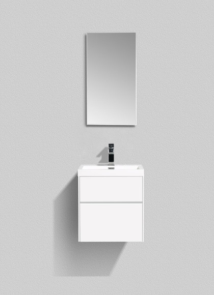 Тумба под раковину BelBagno Pietra Mini 50 PIETRA MINI-500AS-2C-SO-BL подвесная Bianco Lucido