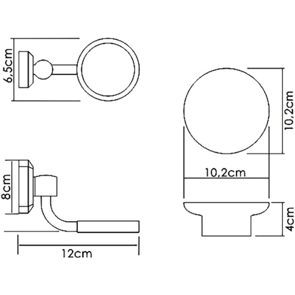 Мыльница WasserKRAFT K-28129 Хром Мыльница WasserKRAFT K-28129 Хром
