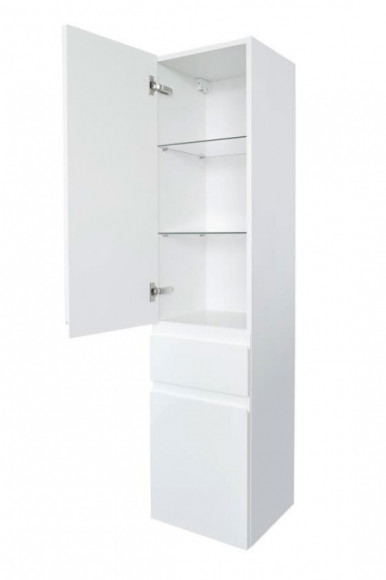 Шкаф пенал Jacob Delafon Madeleine 35 EB2069G-J52 L подвесной Черный глянец Шкаф пенал Jacob Delafon Madeleine 35 EB2069G-J52 L подвесной Черный глянец