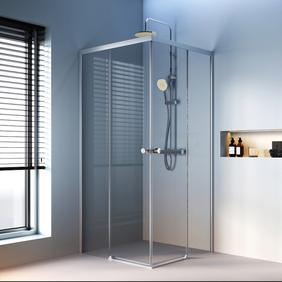 Душевой уголок AM.PM X-Joy 90х90 W94G-403-9090-МТ профиль Хром матовый стекло прозрачное Душевой уголок AM.PM X-Joy 90х90 W94G-403-9090-МТ профиль Хром матовый стекло прозрачное