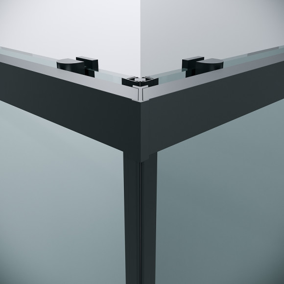 Душевой уголок Grossman Cosmo 90х90 300.K33.02.9090.21.00 профиль Черный матовый стекло прозрачное Душевой уголок Grossman Cosmo 90х90 300.K33.02.9090.21.00 профиль Черный матовый стекло прозрачное