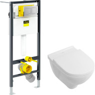 Комплект унитаза Villeroy&Boch O Novo 5660H101 с инсталляцией Viega Prevista Dry 8524.14 792596 с сиденьем Микролифт и клавишей смыва Хром Комплект унитаза Villeroy&Boch O Novo 5660H101 с инсталляцией Viega Prevista Dry 8524.14 792596 с сиденьем Микролифт и клавишей смыва Хром