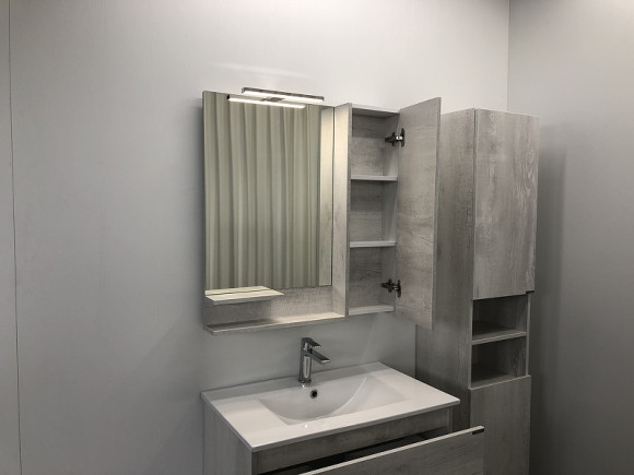 Зеркало со шкафом Comforty Верона 75 00004137100 Дуб белый