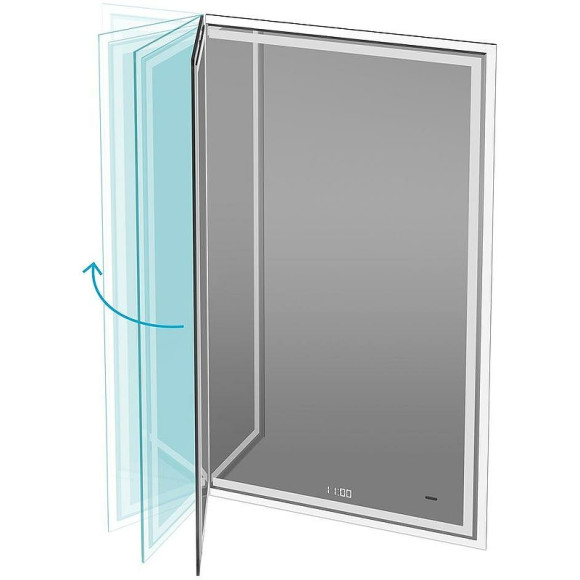 Зеркало Kerama Marazzi Tecno 65 M TE.M.mi.65 с подсветкой с бесконтактным выключателем с подогревом и часами Зеркало Kerama Marazzi Tecno 65 M TE.M.mi.65 с подсветкой с бесконтактным выключателем с подогревом и часами