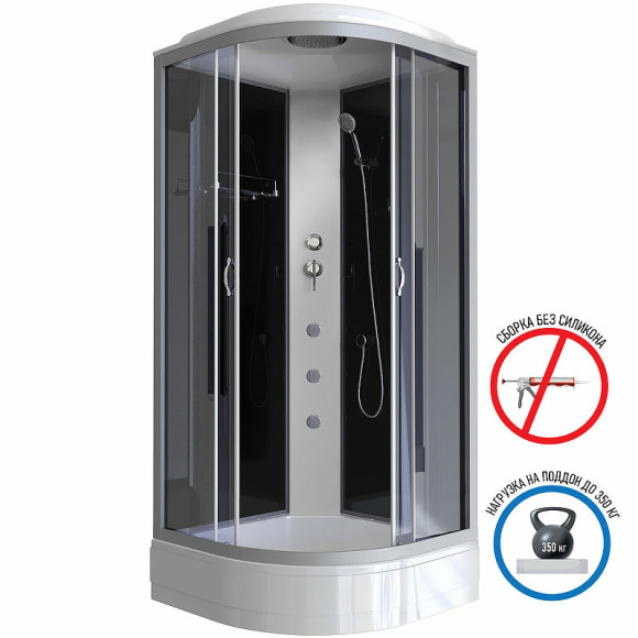 Душевая кабина Niagara Classic 100x100 NG-3502-14G с гидромассажем Душевая кабина Niagara Classic 100x100 NG-3502-14G с гидромассажем