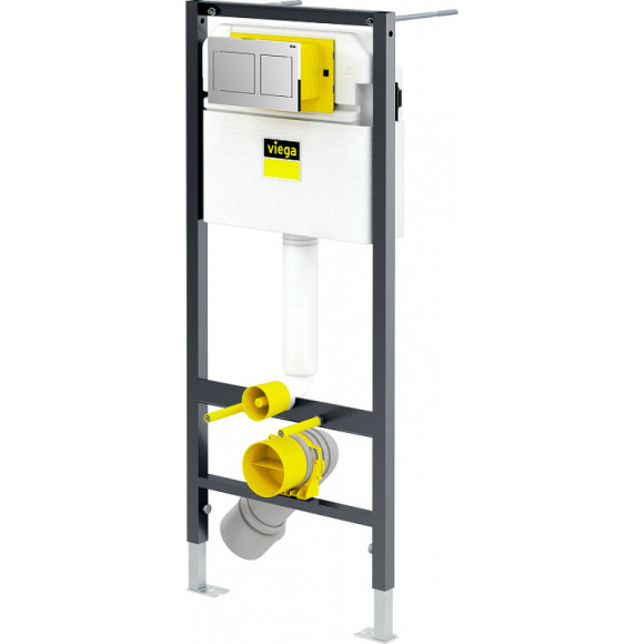 Комплект унитаза Ceramicanova Play CN3001 с инсталляцией Viega Prevista Dry 8524.14 792596 с сиденьем Микролифт и клавишей смыва Хром Комплект унитаза Ceramicanova Play CN3001 с инсталляцией Viega Prevista Dry 8524.14 792596 с сиденьем Микролифт и клавишей смыва Хром