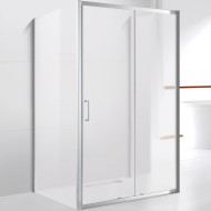 Душевой уголок Cezares Molveno 150x90 MOLVENO-AH-12-150/90-P-Cr профиль Хром стекло рифленое