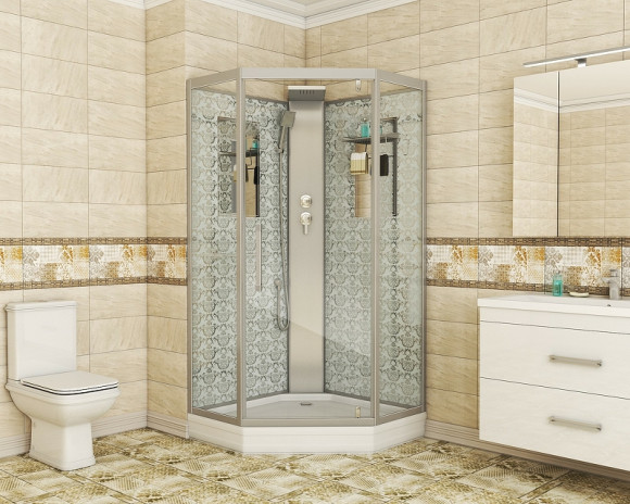 Душевая кабина Niagara Luxe NG-7717WBK 100x100 без гидромассажа Душевая кабина Niagara Luxe NG-7717WBK 100x100 без гидромассажа