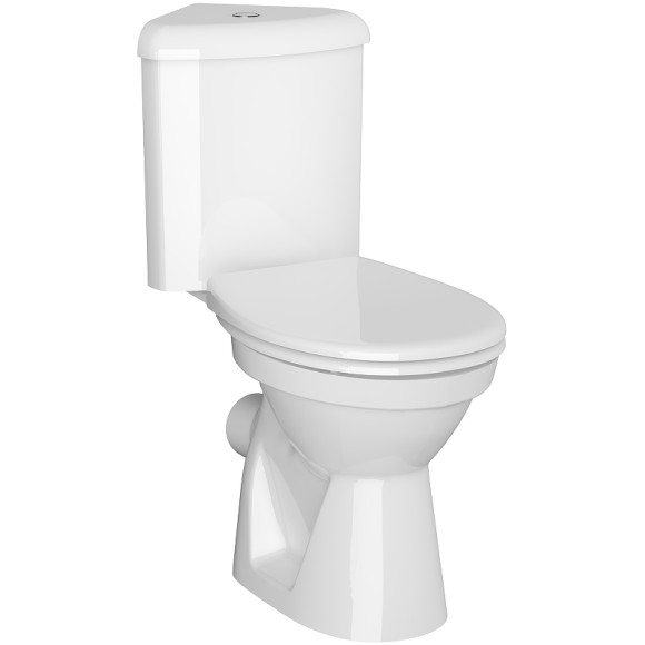 Унитаз компакт Vitra Arkitekt 9754B003-7201 угловой с бачком и сиденьем Микролифт