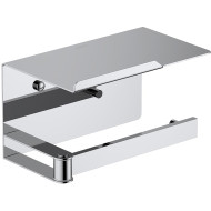 Держатель туалетной бумаги Aquatek Лира AQ4929CR с полкой Хром Держатель туалетной бумаги Aquatek Лира AQ4929CR с полкой Хром