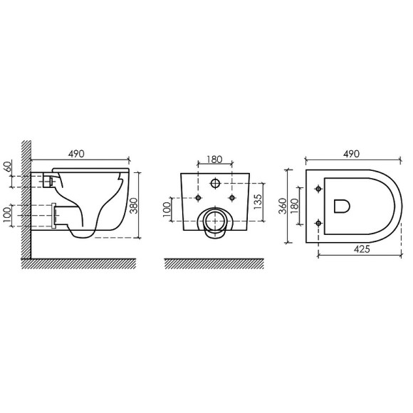 Унитаз Ceramicanova Ulma Rimless CN4006 подвесной Белый с сиденьем Микролифт Унитаз Ceramicanova Ulma Rimless CN4006 подвесной Белый с сиденьем Микролифт