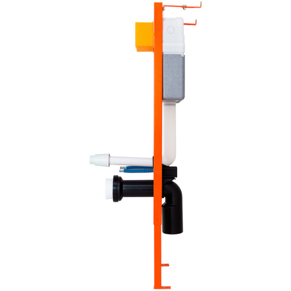 Комплект унитаза с инсталляцией BelBagno Onda BB066CHR/BB870SC/BB004-40 EXPERT/BB014-SR-BIANCO с сиденьем Микролифт и Белой клавишей смыва