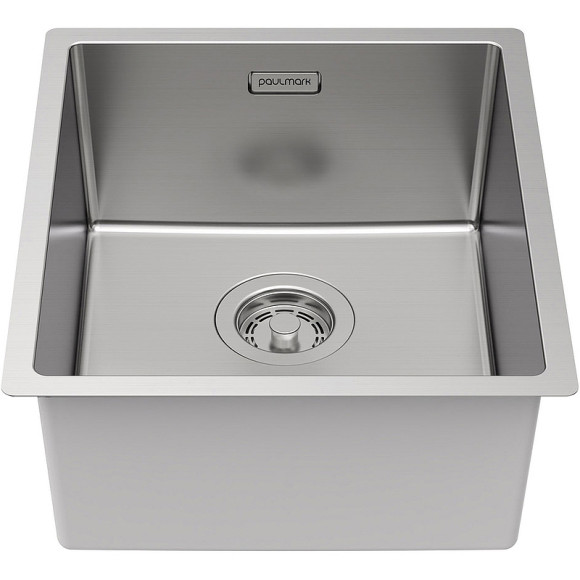 Кухонная мойка Paulmark Yuni 39 Uni YU39-BS Брашированная нержавеющая сталь Кухонная мойка Paulmark Yuni 39 Uni YU39-BS Брашированная нержавеющая сталь