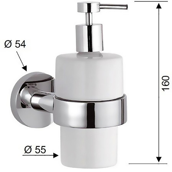 Дозатор для жидкого мыла Remer Guest GS13NO Черный матовый Дозатор для жидкого мыла Remer Guest GS13NO Черный матовый