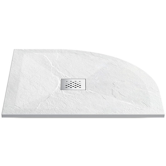 Душевой поддон из искусственного камня Vincea 80x80 VST-4SQ8080W+Vsph-D132 Белый матовый