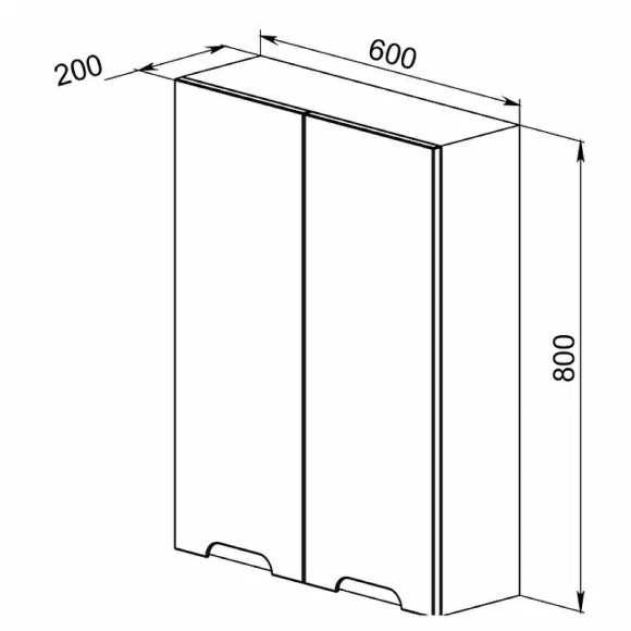 Подвесной шкаф Orange Рио 60 SNR 60-02 Белый Подвесной шкаф Orange Рио 60 SNR 60-02 Белый