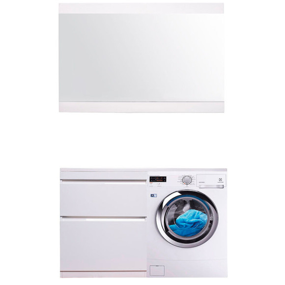 Тумба под раковину Style Line Даллас Люкс Plus 130 СС-00002348 Белая Тумба под раковину Style Line Даллас Люкс Plus 130 СС-00002348 Белая