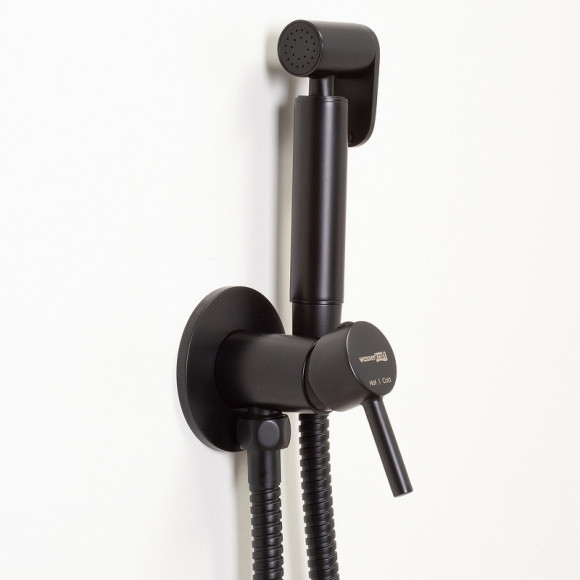 Гигиенический душ со смесителем WasserKRAFT A70638 Черный матовый Гигиенический душ со смесителем WasserKRAFT A70638 Черный матовый