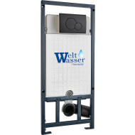Инсталляция WeltWasser WW Marberg 507 RD BL 10000011214 для унитаза с Черной матовой клавишей смыва