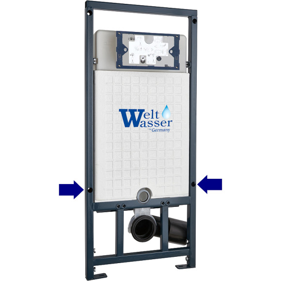 Инсталляция WeltWasser WW Marberg 507 RD BL 10000011214 для унитаза с Черной матовой клавишей смыва Инсталляция WeltWasser WW Marberg 507 RD BL 10000011214 для унитаза с Черной матовой клавишей смыва