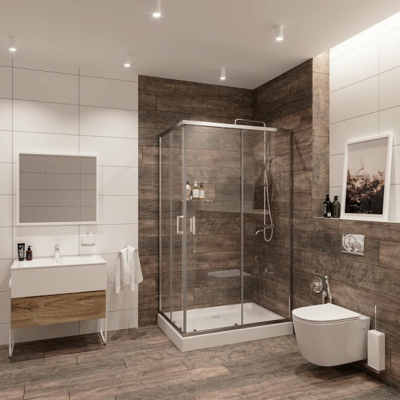 Душевой уголок Niagara Nova 120х90 NG-6611-08 профиль Хром стекло прозрачное Душевой уголок Niagara Nova 120х90 NG-6611-08 профиль Хром стекло прозрачное