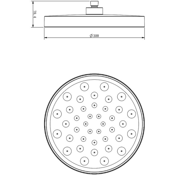 Душевая система Vincea Inspire VSFW-3I22MT2GM с термостатом Вороненая сталь