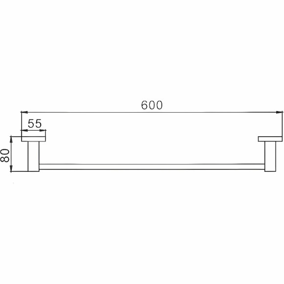 Полотенцедержатель Haiba HB8901 Черный матовый