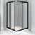 Душевой уголок Radomir Дрим 110x110 1-03-6-0-0-1201 профиль Черный стекло матовое