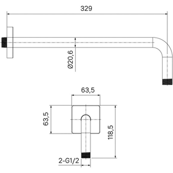 Кронштейн для верхнего душа Iddis Slide SLI39CSi61 Хром Кронштейн для верхнего душа Iddis Slide SLI39CSi61 Хром