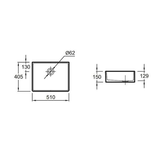 Раковина-чаша Jacob Delafon Delta 51 ESA01-00 Белая Раковина-чаша Jacob Delafon Delta 51 ESA01-00 Белая