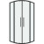 Душевой уголок Grossman Cosmo 80х80 301.K33.02.8080.21.00 профиль Черный матовый стекло прозрачное