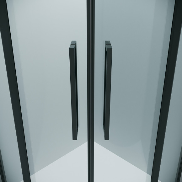 Душевой уголок Grossman Cosmo 80х80 301.K33.02.8080.21.00 профиль Черный матовый стекло прозрачное Душевой уголок Grossman Cosmo 80х80 301.K33.02.8080.21.00 профиль Черный матовый стекло прозрачное