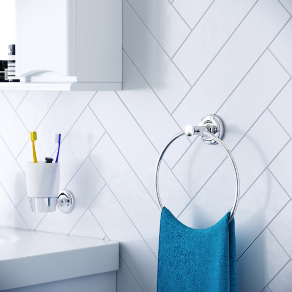 Кольцо для полотенец AM.PM Like A8034400 хром Кольцо для полотенец AM.PM Like A8034400 хром