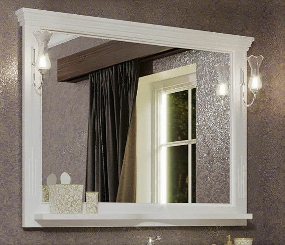 Зеркало Opadiris Риспекто 120 00-00007051 Белое матовое с выключателем