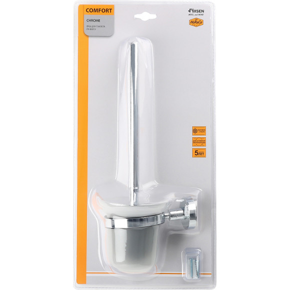 Ершик для унитаза Fixsen Comfort Chrome FX-85013 Хром Ершик для унитаза Fixsen Comfort Chrome FX-85013 Хром