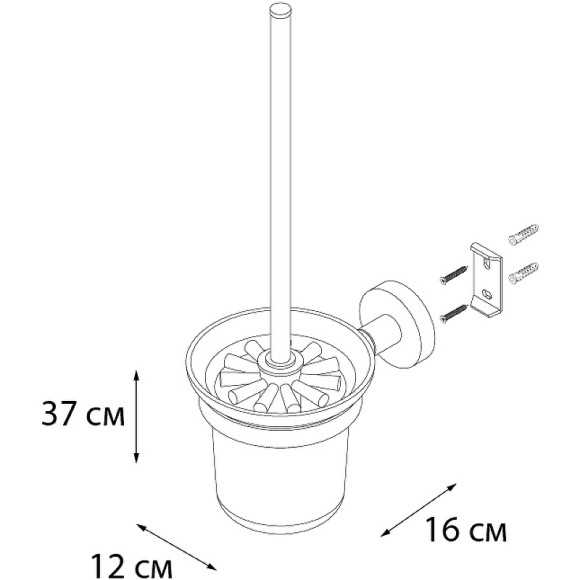 Ершик для унитаза Fixsen Comfort Chrome FX-85013 Хром Ершик для унитаза Fixsen Comfort Chrome FX-85013 Хром